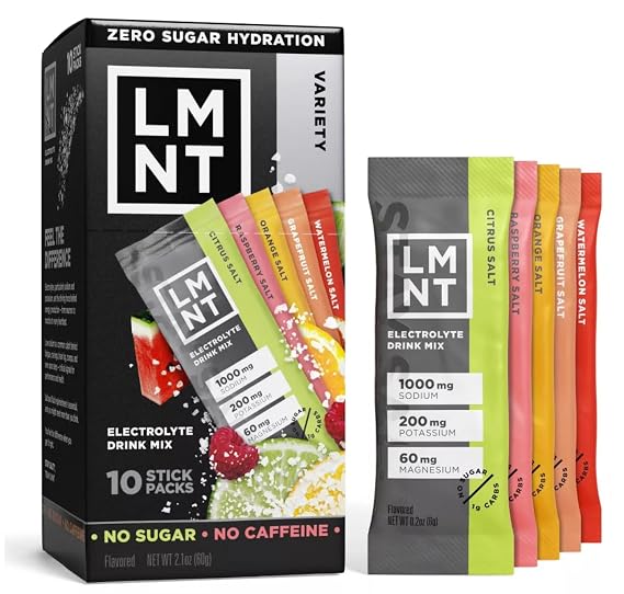 LMNTs Zero-Sugar Electrolytes Sports Drink Variety Pack - 2.1oz/10ct