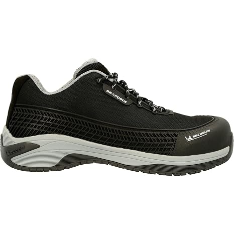 Athletic Work Shoe, Black Alloy Toe