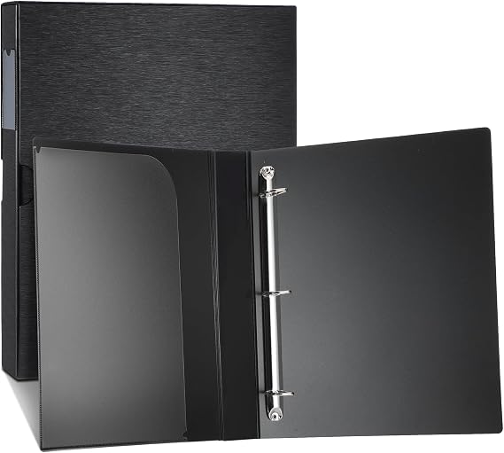 Affrolling 1 Pack Acid Free Film Protector Storage Box 3 Ring Negative Binder Preservers Portfolio Folder for Artwork Folder for 120 Film and 135 35 mm Negative