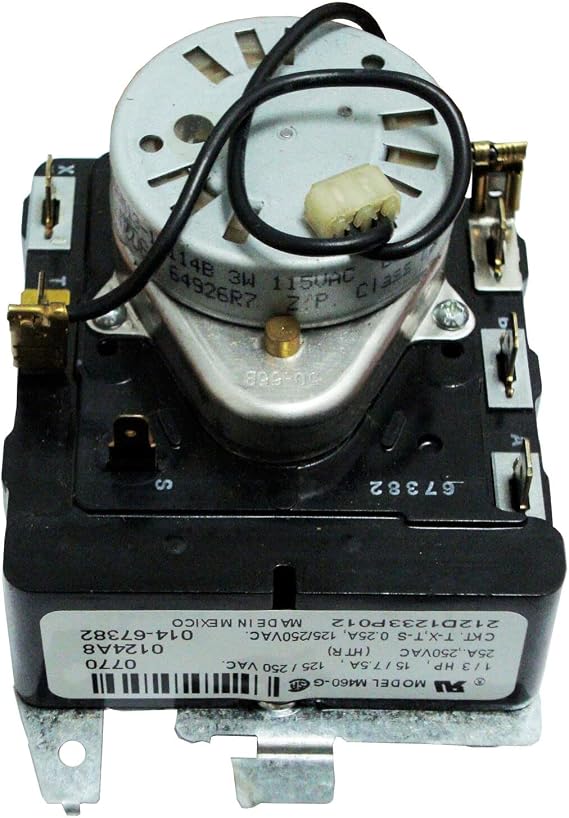 Genuine Dryer Timer for GE WE4M533 Fits: WE4M364 212D1233P012 234D1296P005 TMD1FM07 234D1296P004 TD1EM03 234D1296P005