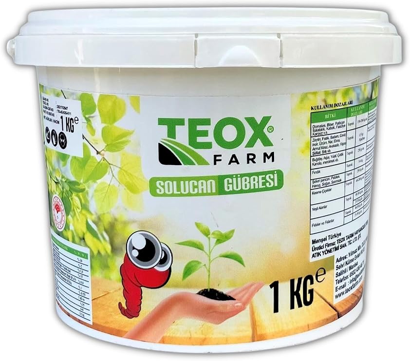 TeoxFarm Teox Farm-Katı Solucan Gübresi-1KG