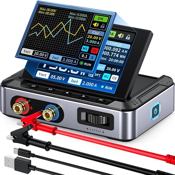 FNIRSI DPS-150 DC Power Supply Variable 30V 5A, 4-Digit IPS Flip Display