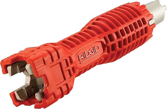 RIDGID 57003 EZ Change Plumbing Wrench Faucet Installation and Removal Tool | Quick-Change Design | Reaches Tight Spaces | Simplifies Under-Sink Tasks | Comfortable Grip | Versatile Plumbing Applications
