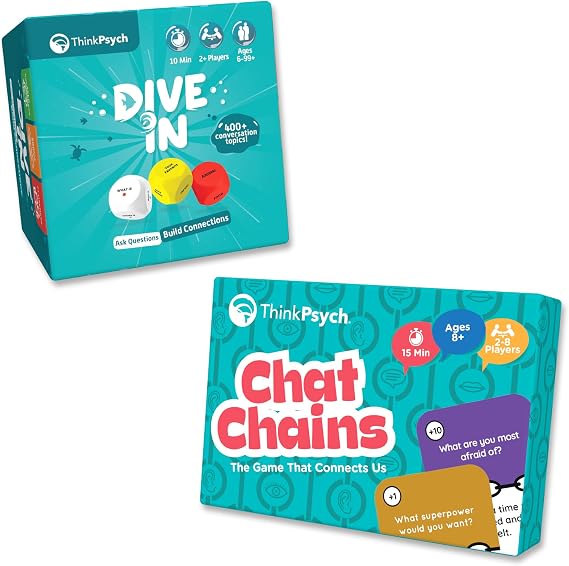 Dive in & Chat Chains - Ultimate Social Skills and Conversation Bundle - Enhance Communication, Build Relationships, Have Fun