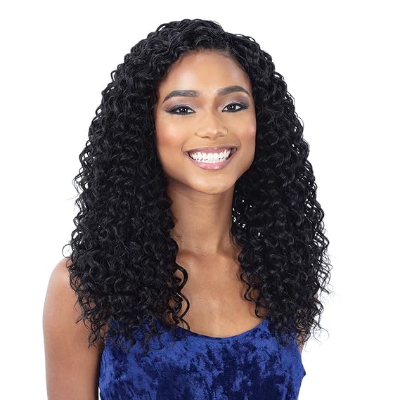 Organique Mastermix Synthetic Weave Beach Curl 18" (1B Off Black)