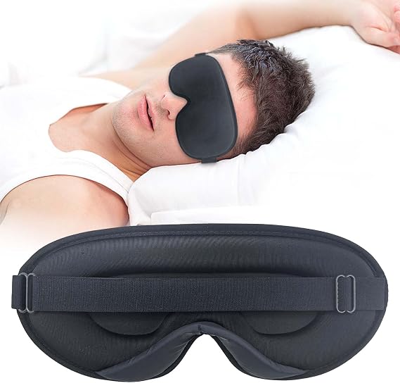 Eye Masks for Sleep, Sleep Masks, Sleep of 3D Light Blocking Blindfold, 3D Contoured Cup Sleeping Mask, Lash Extensions 3D Sleeping Mask, Travel Essentials for Flying, Eye Covers for Sleeping