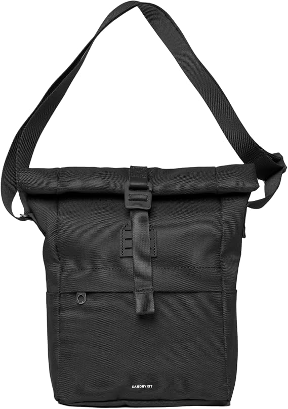 Sandqvist Men's Icon Sacoche Bag, Black, One Size