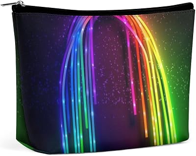 Cosmetic Bags,make Up Bags,Rainbow Neon Makeupbag,Suitable for Daily Life, Travel, Vacations, Business Trips, And More.
