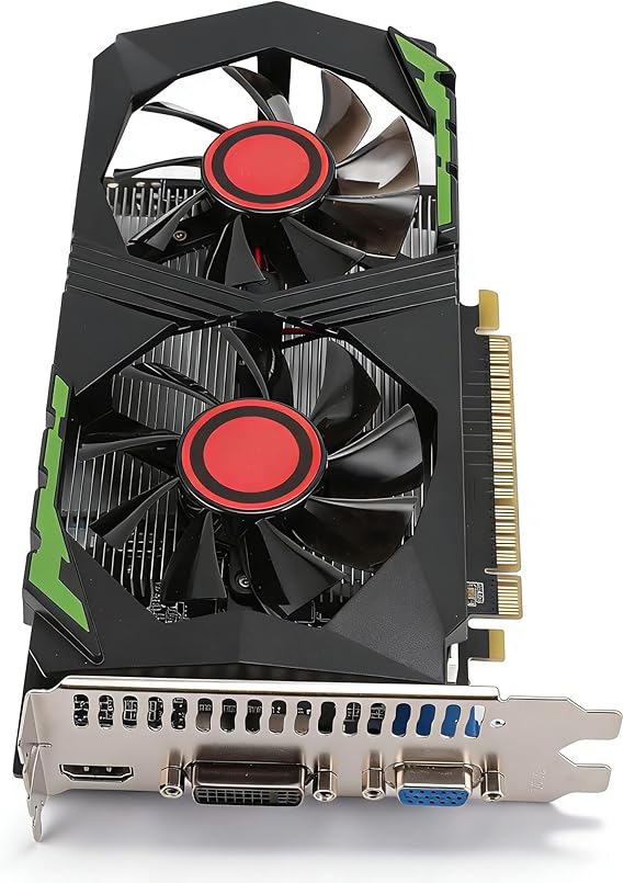 Zunate 4GB GDDR5 Gaming Graphics Card, 128Bit GPU with Stable Performance, HDMI DVI VGA Interface for PC