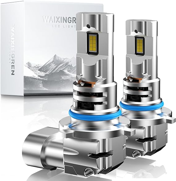 9005 HB3 Led Headlight Bulb, 60W 26000LM 400% Ultra Brightness with Fan, 6500K White with High-Efficiency Cooling System, Canbus Ready, Plug and Play, Pack of 2 (9005/HB3)