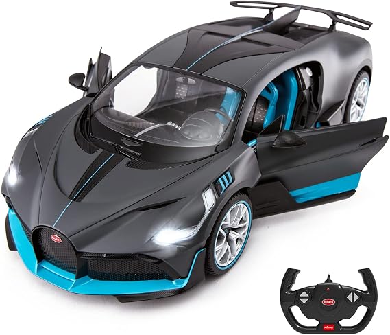 RASTAR BUGATTI DIVO Remote Control Car 1/14 - Limited Edition Bugatti Model for Adults & Kids - Silver Grey