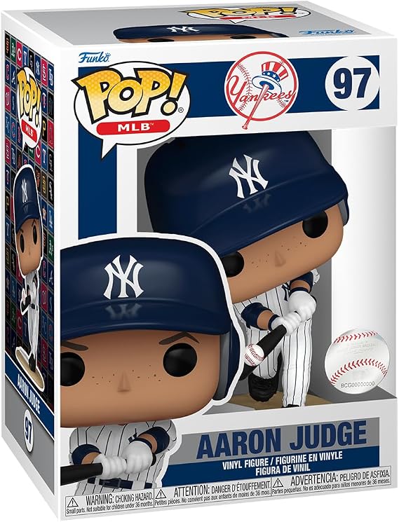 Funko POP! MLB: Yankees Aaron Judge - Collectable Vinyl Figure - Gift Idea - Official Merchandise - for Kids & Adults - Sports Fans - Model Figure for Collectors and Display
