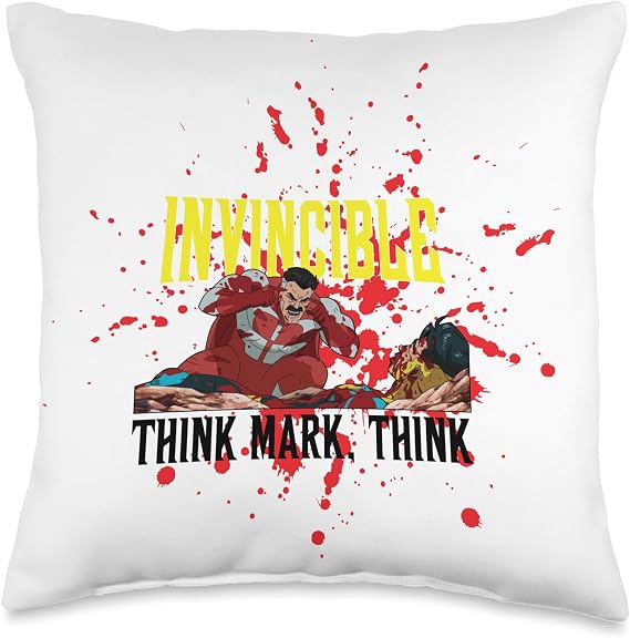 Invincible Animated - Think Mark Think Throw Pillow