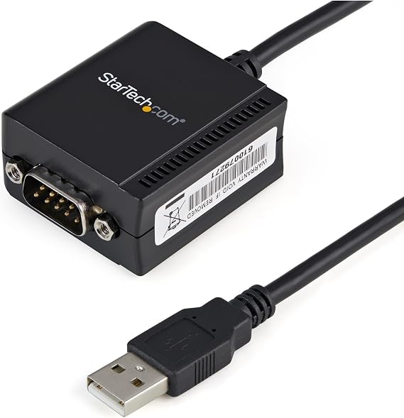 StarTech 6ft 1-Port FTDI USB to Serial RS232 Adapter, TAA (ICUSB2321F)
