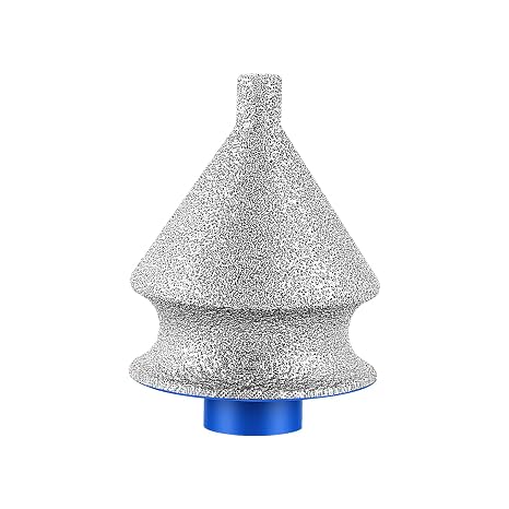 4-in-1 Diamond Chamfer Bit for Angle Grinder, Diamond Beveling Grinding Head for Chamfering, Hole Enlarging, Polishing, Arc Trimming, Fit for Granite, Marble, Tile, Ceramic, Stone, 5/8"-11 Thread