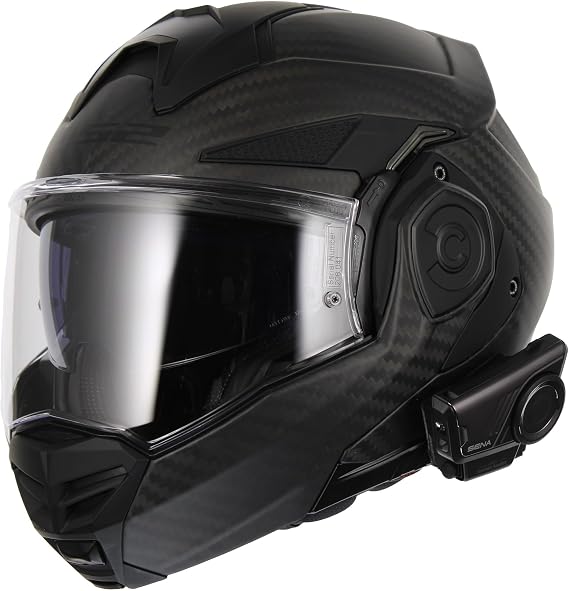 LS2 Helmets Advant X Carbon Fiber Modular Helmet with Preinstalled Sena 60S Mesh Bluetooth Headset