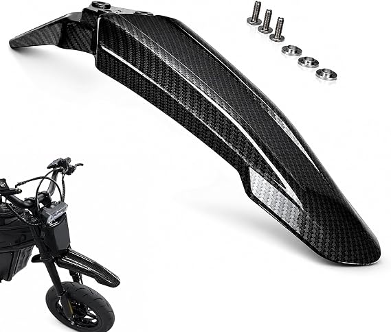 JFG RACING Electric Dirt Bike Front Fender for Surron Light Bee X/X160/X260 | Carbon fiber pattern,PP material,mudguard mud guard,for Surron LBX,for Surron Light Bee S,for X160,for X260