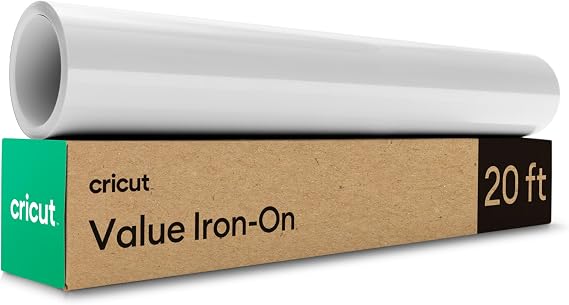 CRICUT 2010892 EKONOMİK IRON ON 30.5CM x 6.1M BEYAZ | HTV Isı Transferi Vinil