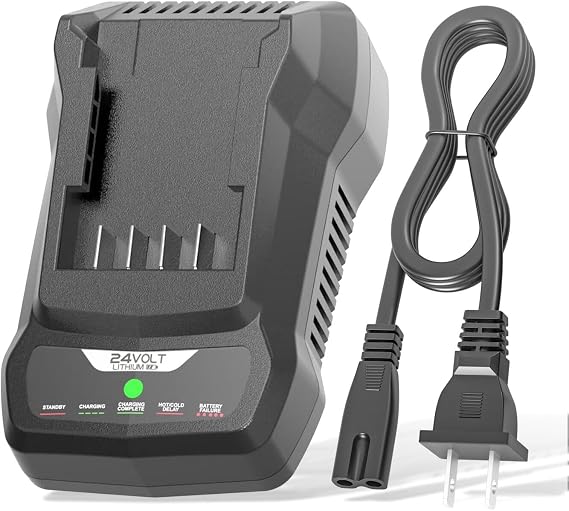 Fast Charger Compatible with Bissell XR Vacuum 24V Battery 4054 3797 3789 | for Stick Vacuum 3789 3797 3789U 3789X 3797V 3797W Battery, Charger with Led Light, 2A Fast Charging, Wall Mountable Slots