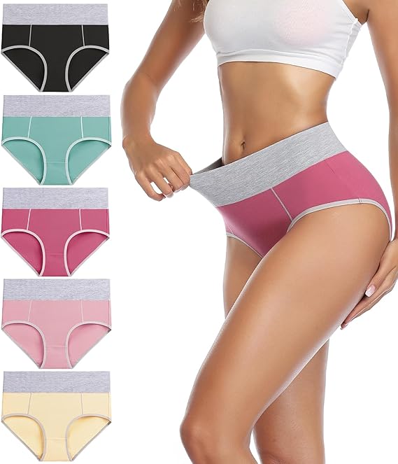 wirarpa Women's Cotton Underwear Waist Briefs