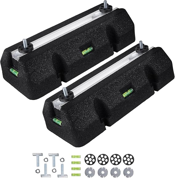 Floor Mounting Base Kit Mini Split AC, 9000-36000 BTU, 2000 lbs | Heavy-duty outdoor condenser base with rubber anti-vibration pads for mini split and heat pump systems