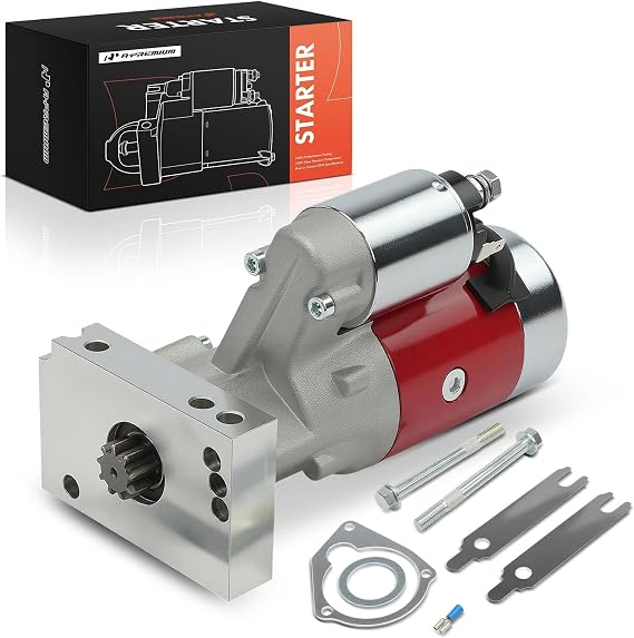 A-Premium High Torque 3HP Starter Motor, 12V 2.5KW 9 Teeth Clockwise