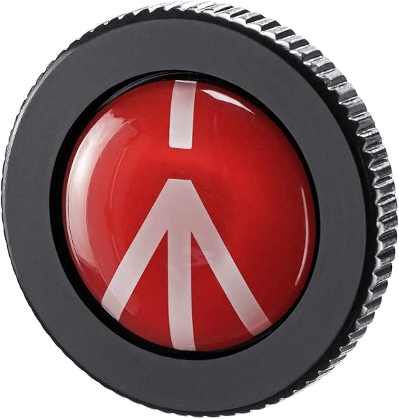 Manfrotto Compact Solid Aluminum Compact Quick Release Plate for Compact Action Tripod, Black (ROUND-PL)