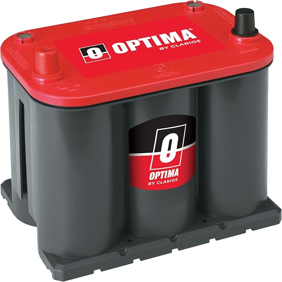 OPTIMA Batteries High Performance 25 RedTop Sealed AGM Car, Truck, and SUV Starting Battery, 720 CCA, SAE Terminal, Maintenance Free, Versitile Mounting | Car, Truck, and SUV Starting Battery, 720 CCA, SAE Terminal, Maintenance Free, Versatile Mounting