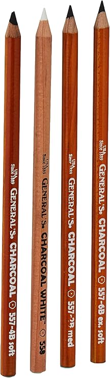 GENERAL'S Charcoal Pencil Kit 557S
