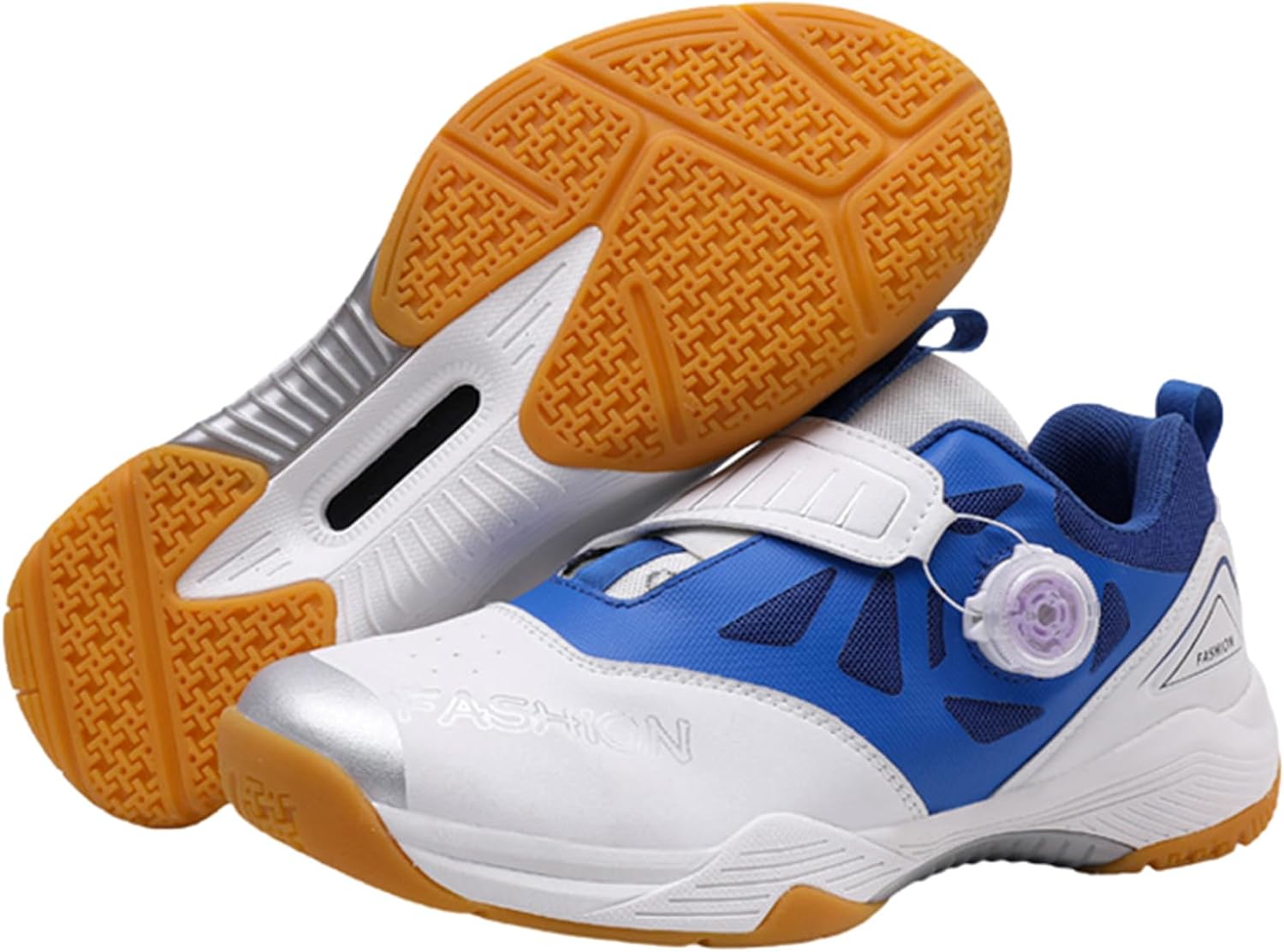Men's Indoor Court Shoe,Badminton Tennis And Squash Shoes,Non-Marking Indoor Court Shoes,Cushioned Badminton Shoes,Anti Slip,Breathable,for Badminton Squash Volleyball