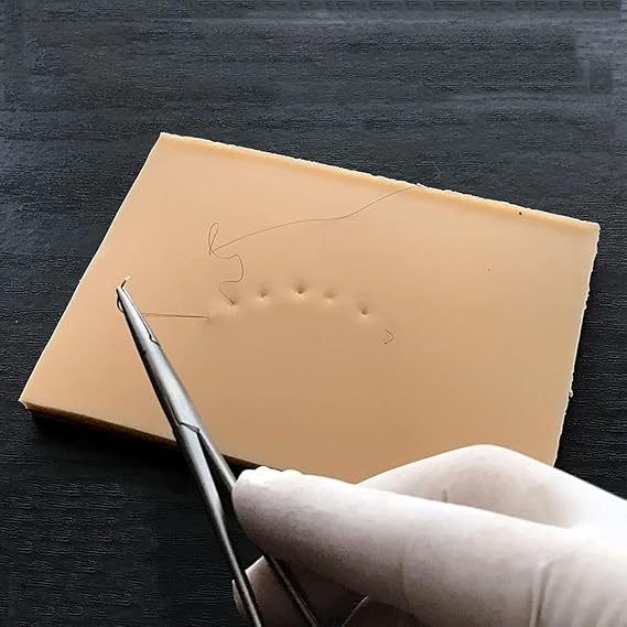 Upgraded Suture Pad Suture Skin Training Model, Double Eyelid Silicone Training Pad Model, Reusable and Durable Suture Pad for Nurses and Medical Students