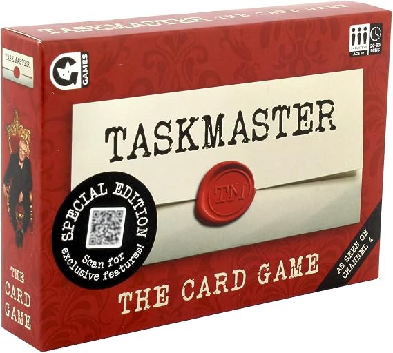 Ginger Fox Taskmaster Card Game | Special Edition | Compete in Silly Tasks From The Show | Great Family Fun | Hilarious Gameplay | Gift Idea For Ages 8+ | Fun Party Game