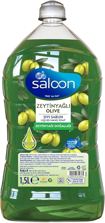 SALOON Liquid Soap with Olive Oil 1.5 L