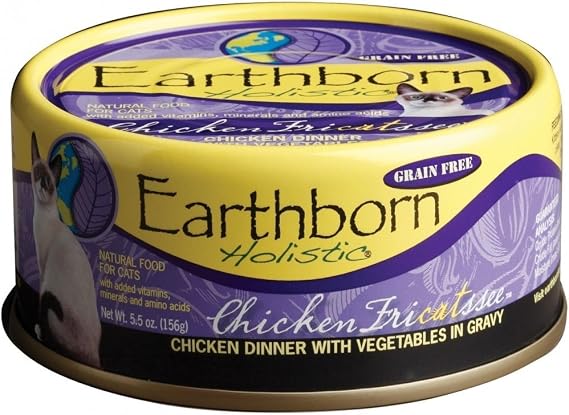 Earthborn Holistic Chicken Fricatssee Grain-Free Moist Cat Food