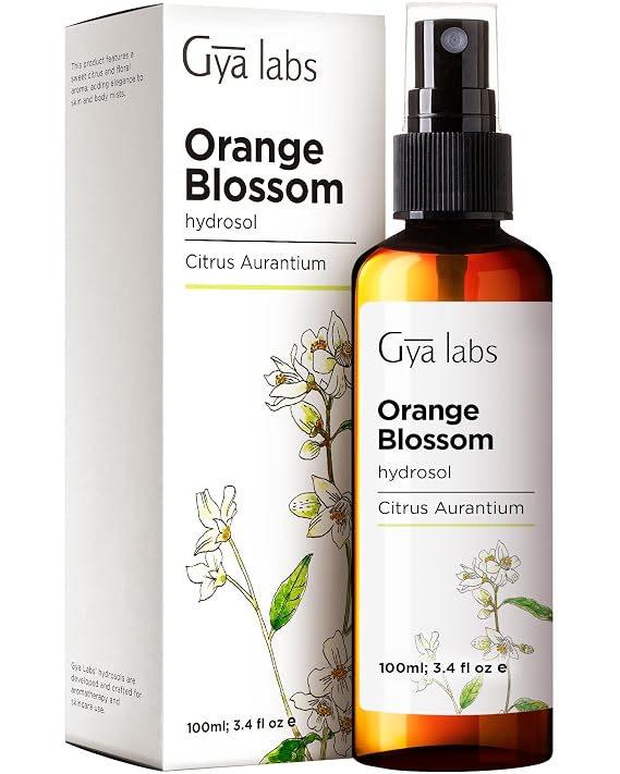 Orange Blossom Hydrosol, Alcohol-Free Neroli Face & Body Mist, 100ml