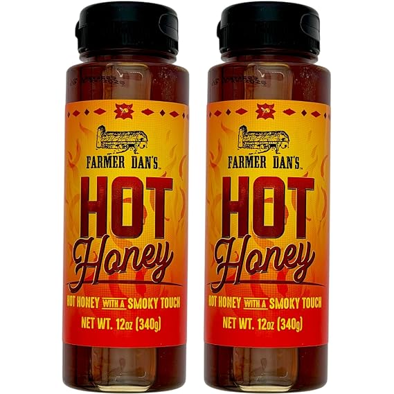 2 pack Farmer Dan's Hot Honey 12 oz each