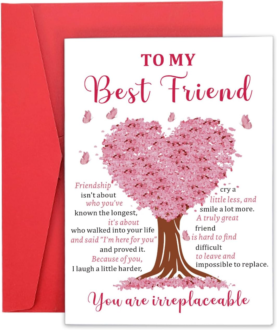 FOOZDEEVAAQ Friendship Card for Women Friend