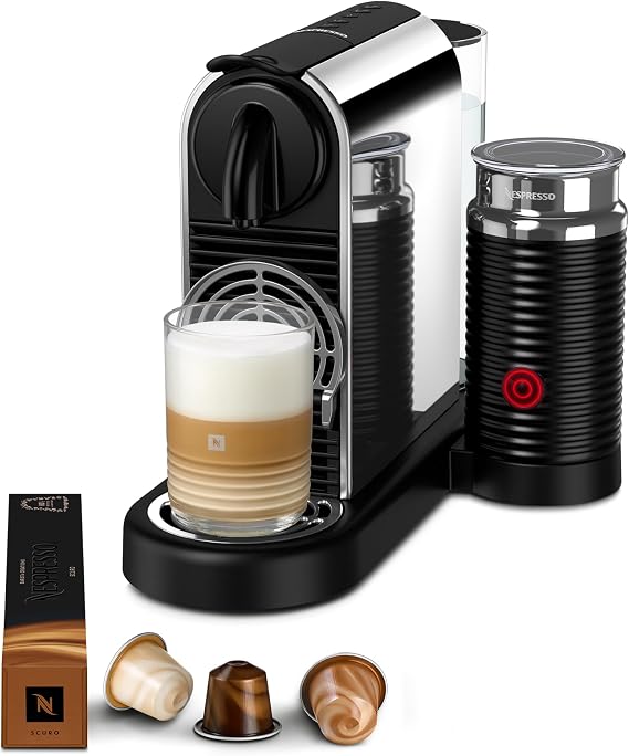 Nespresso D145 Citiz Platinum Kahve Makinesi ve Süt Köpürtücü Aksesuar