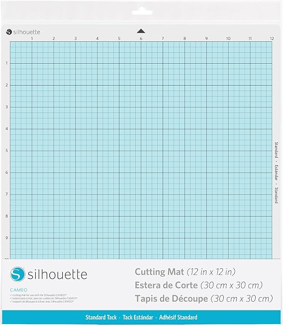 Silhouette America Standard Adhesive Cutting Mat (PVC, 30.5 x 30.5 cm, Beige or Cream), Craft-Cutting Mat for Silhouette Cameo
