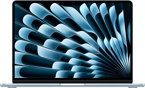 13-inch MacBook Air Laptop with Apple 2025 M4 chip: 13.6-inch Liquid Retina Display, 16GB Unified Memory, 512GB SSD Storage, 12MP Center Stage Camera, Touch ID; Sky Blue