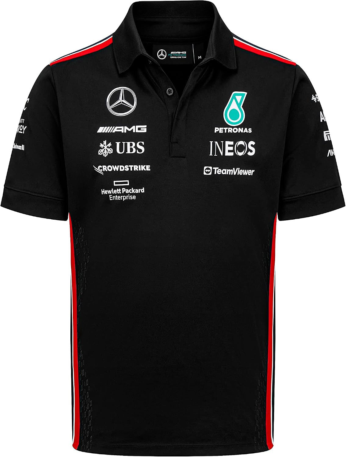 Mercedes AMG Petronas Formula One Team - 2023 Team Polo - Black - Men - Size: XS