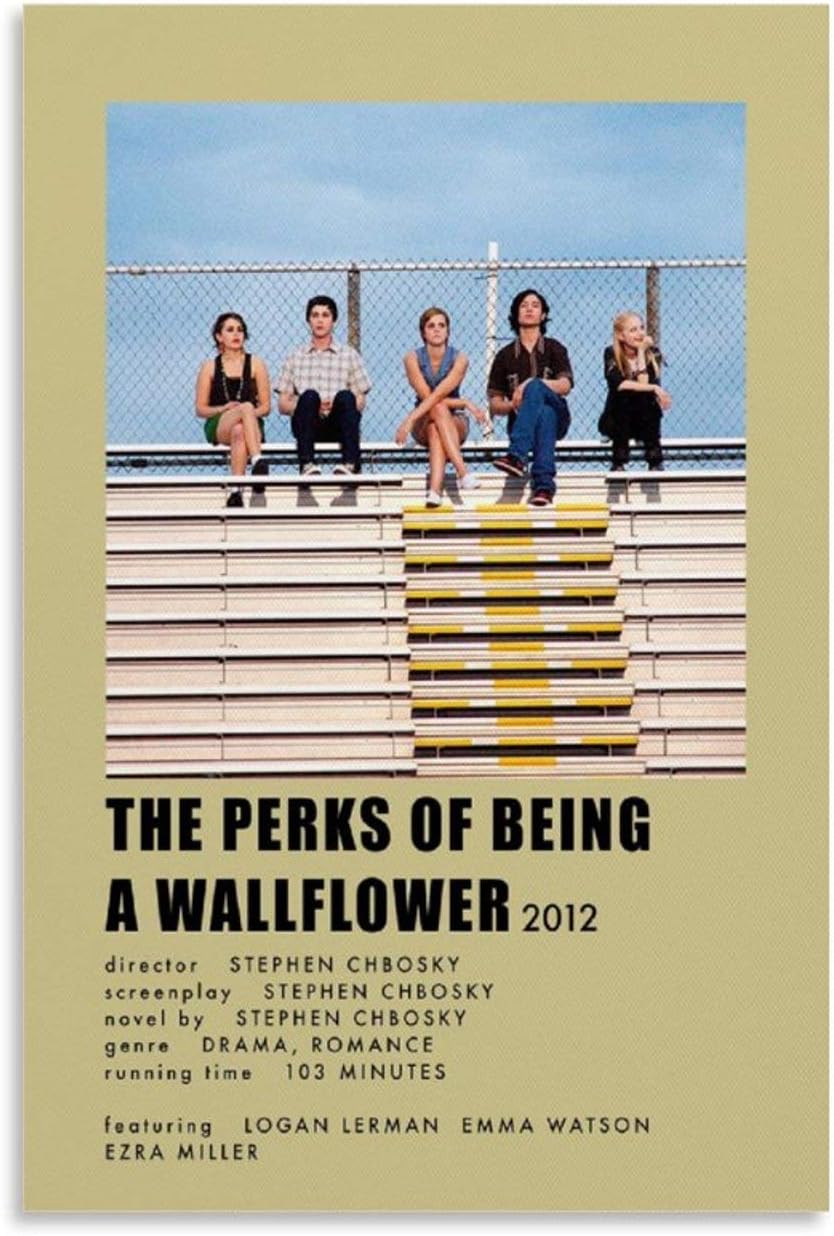 SDFH The Perks of Being A WallFlower Movie Poster Canvas Art Poster Picture Modern Office Family Bedroom Decorative Posters Gift Wall Decor Painting Poster 12x18inch30x45cm