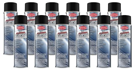 Sprayway All Purpose Industrial Silicone Lubricant - Case of 12 (20 oz) Cans, SW077