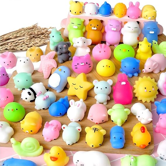 Squeeze Set Toy Fidget Toy Set Stress Relief Diversion Goods Squeezie Animal Cute Hit Funny P縁日 Raffle Prize Children Festival Kids 14pcs 14PCS