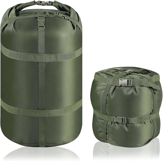 Compression Sack, Ultralight Portable Stuff Sack for Sleeping Bag | 15L/27L/45L Sleeping Bag Stuff Sack, Space-Saving Compression Bag for Sleeping Bag - Backpacking, Camping, Hiking, Travel