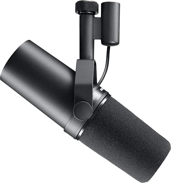 Shure SM7B Dynamic Vocal Microphone for Podcasting & Streaming | XLR studio dynamic mic for broadcast, podcast, recording, gaming and streaming; smooth warm vocals, rugged build