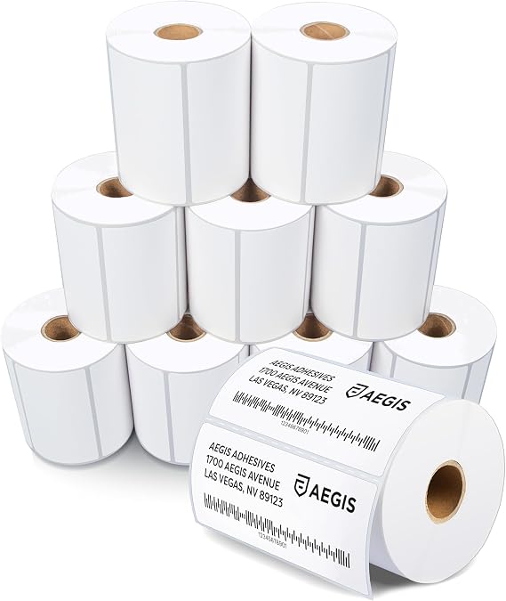 3.5" X 1.5" Direct Thermal Labels (9000 Count, 10 Rolls)
