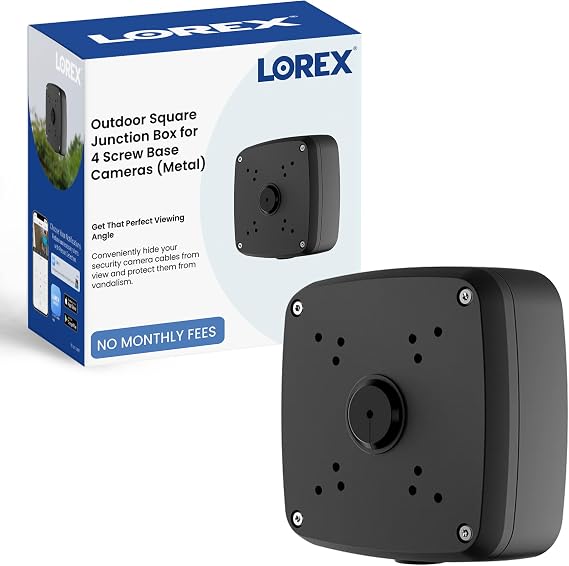 Lorex Outdoor Square Junction Box for 4 Screw Base Cameras