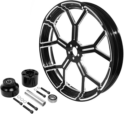 30x3.5 Front Wheel Rim wSingle Disc Wheel Hub Fit for Harley Touring Road King Ultra CVO Limited Street Glide Road Glide FLTRFLHTFLHRFLHX Without ABS models 2008-2020