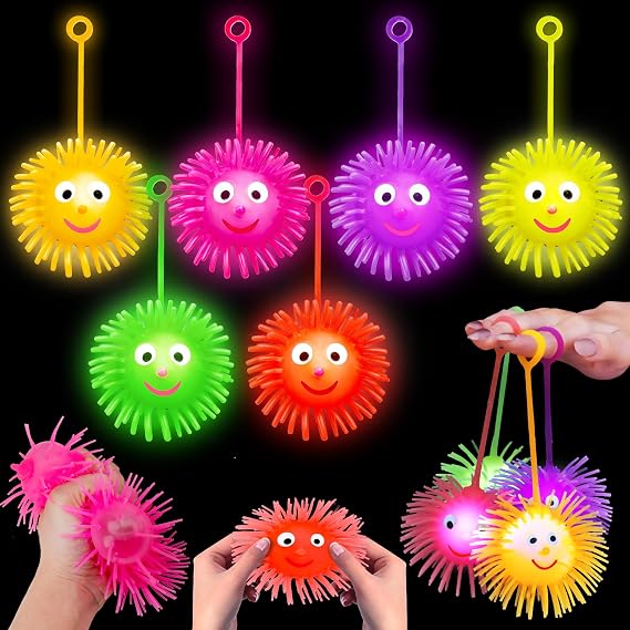 24 PCS Light Up Balls Party Favors for Kids 4-8 8-12 Goodie Bags Stuffers
